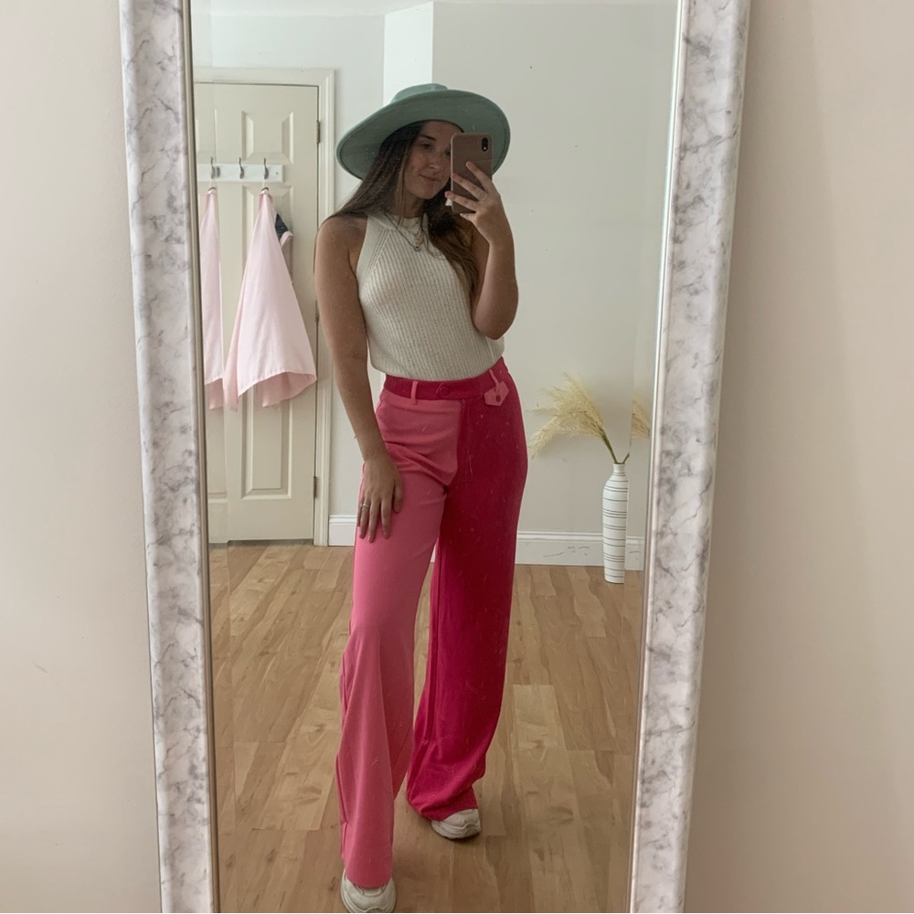 NWT color block trousers - medium